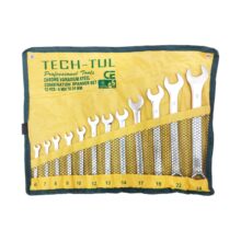 آچار یکسر رینگ و یکسر تخت TECH-TUL مجموعه 12 عددی