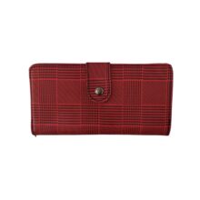 کیف پول زنانه طرح چهارخانه